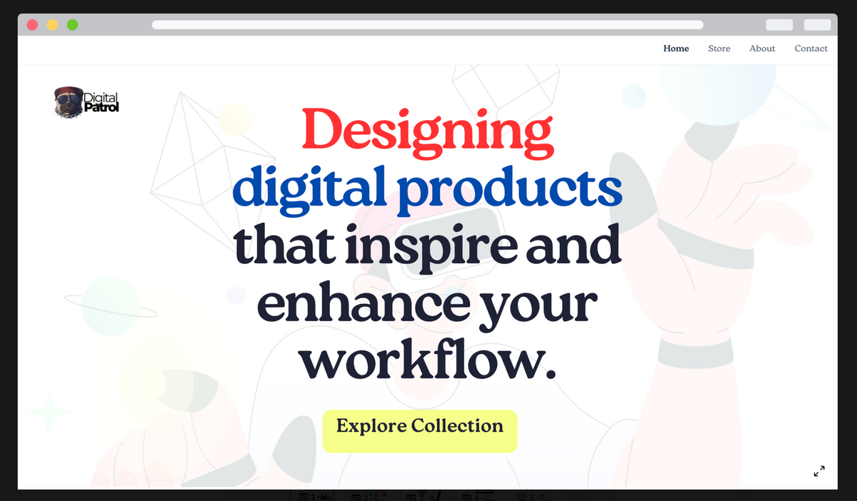 Canva Website Template