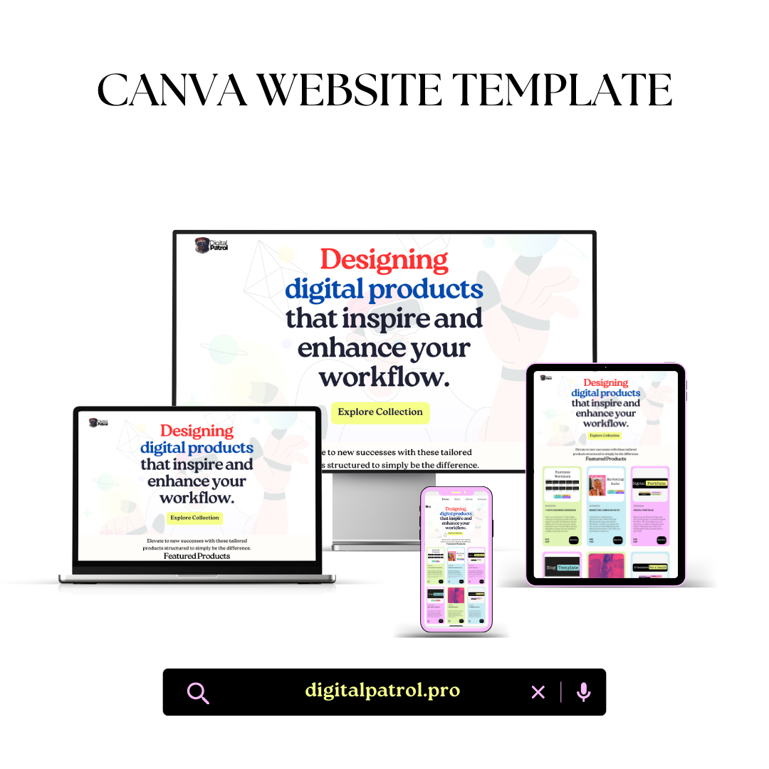 Canva Website Template
