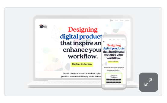 Canva Website Template